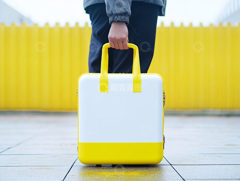 高清大图下载【趣麦麦图】独自旅行拉杆箱