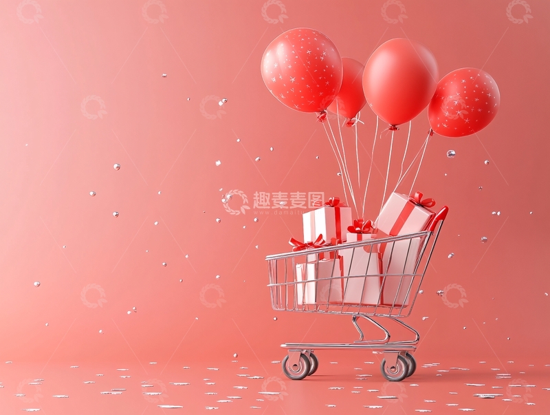 高清大图下载【趣麦麦图】送礼购物节年货节17