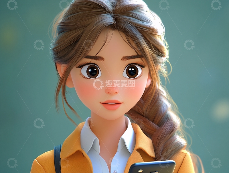 高清大图下载【趣麦麦图】写实人物插画33