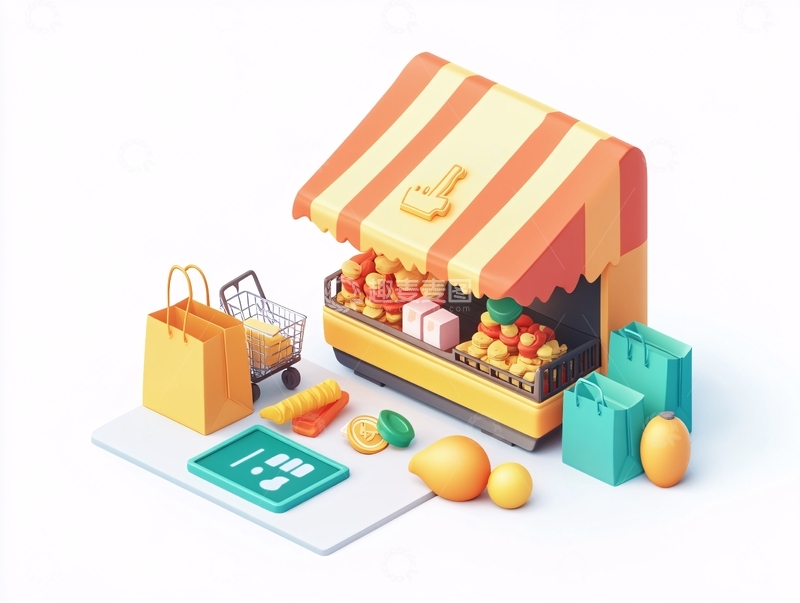 高清大图下载【趣麦麦图】便利店零食插画2