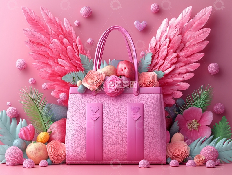 高清大图下载【趣麦麦图】包包插画