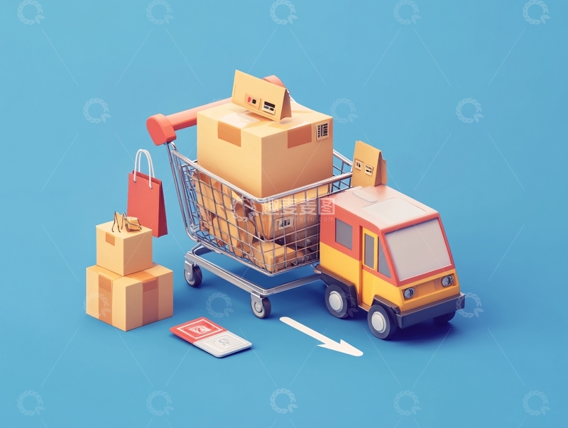 高清大图下载【趣麦麦图】交通运输物流快递6