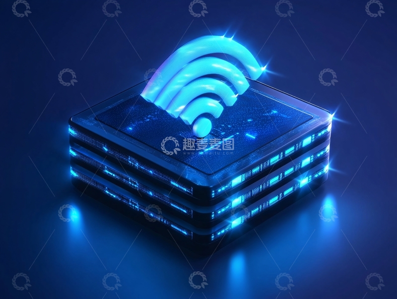 高清大图下载【趣麦麦图】服务器网络连接图