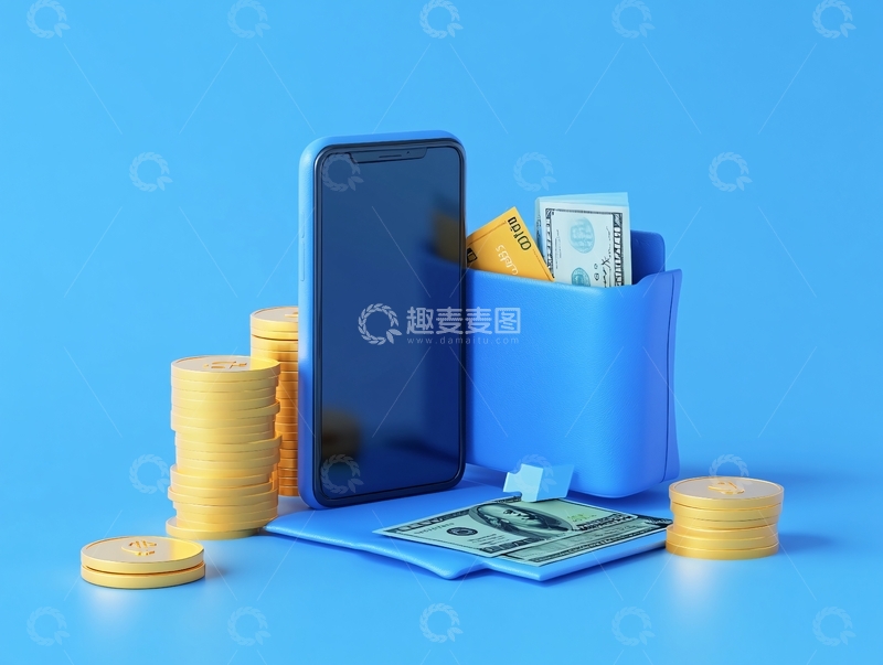 高清大图下载【趣麦麦图】移动金融