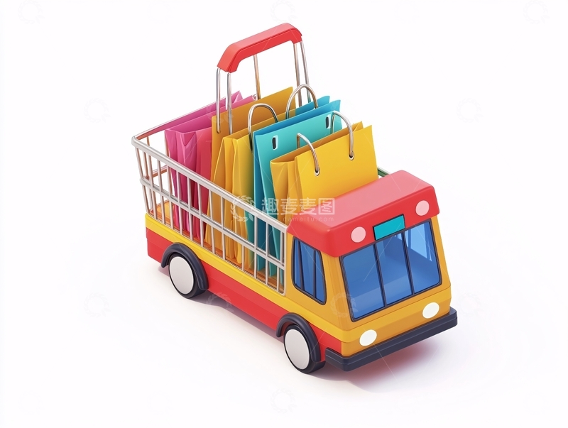 高清大图下载【趣麦麦图】手推车场景图