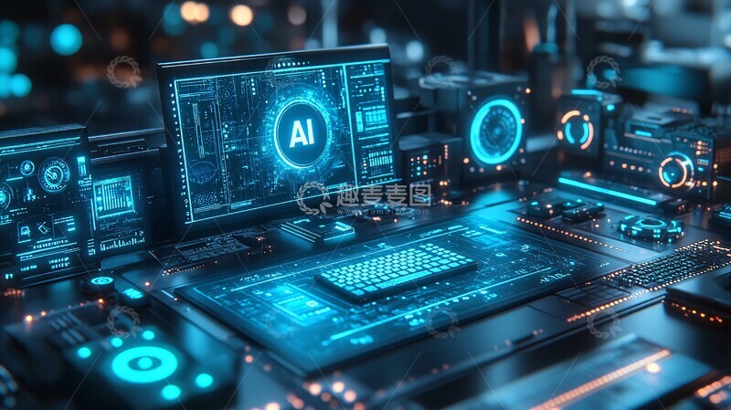 高清大图下载【趣麦麦图】计算机与模型