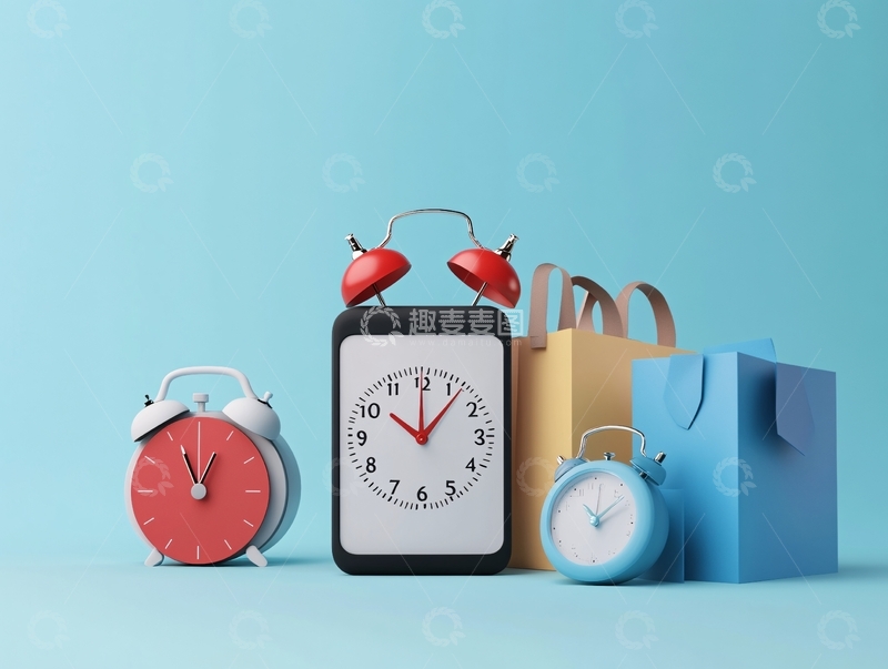 高清大图下载【趣麦麦图】购物节倒计时2