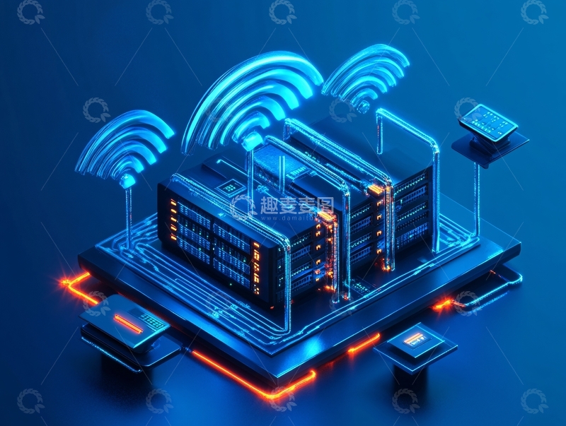 高清大图下载【趣麦麦图】智能仓储插画2