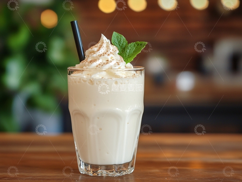 高清大图下载【趣麦麦图】奶昔咖啡冰砂浮雪