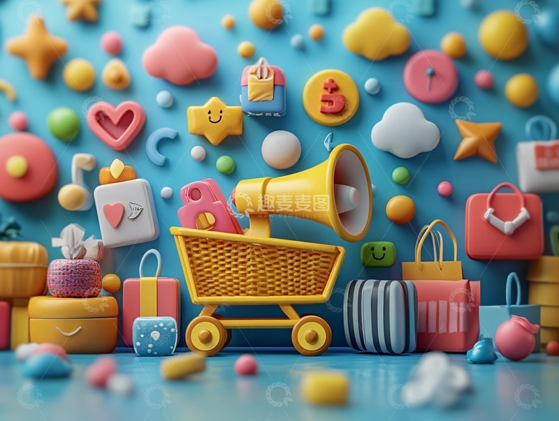 高清大图下载【趣麦麦图】立体淘宝场景图10
