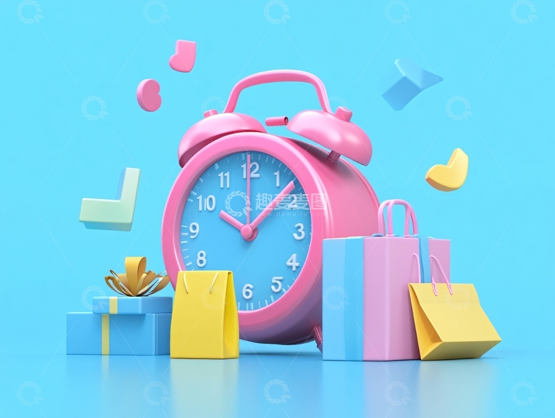 高清大图下载【趣麦麦图】购物节倒计时1