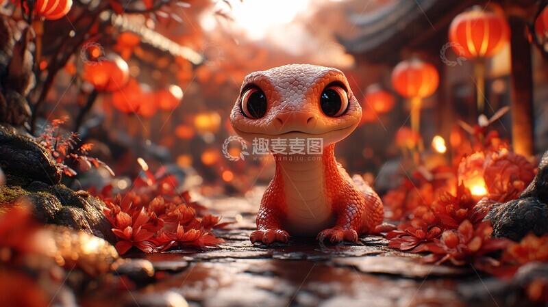 蛇年新春灯火辉煌