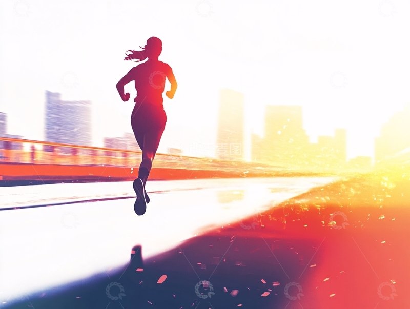 高清大图下载【趣麦麦图】奔跑跑步运动背景5