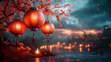 红灯笼高挂夜空3