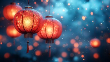 红灯笼高挂夜空2