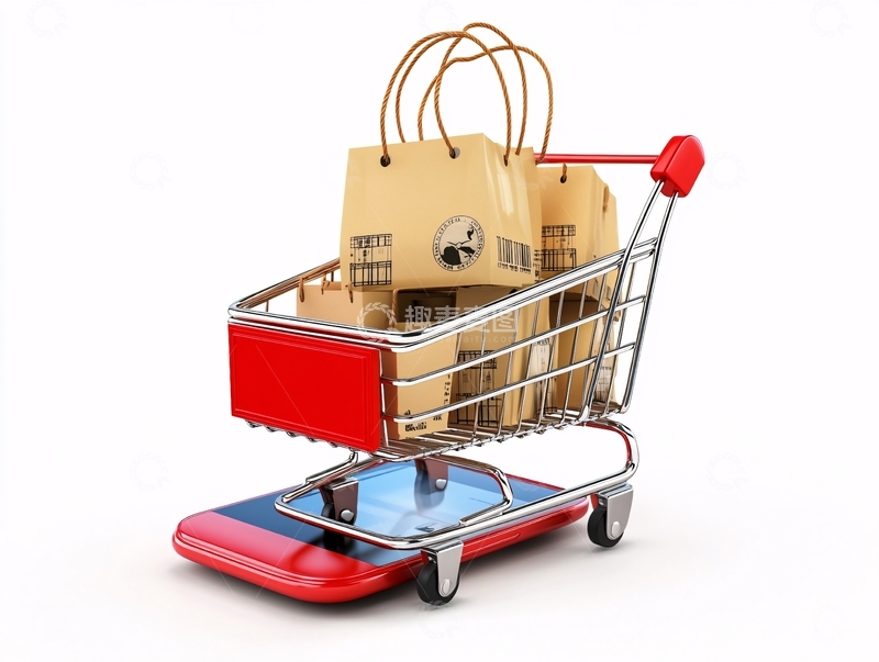 高清大图下载【趣麦麦图】购物车造型2