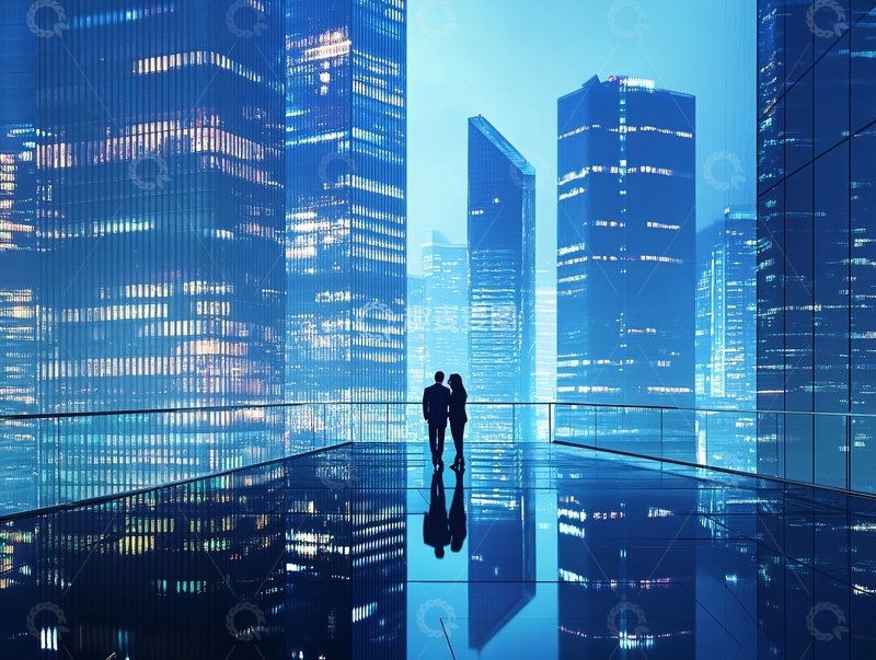 高清大图下载【趣麦麦图】企业城镇背景