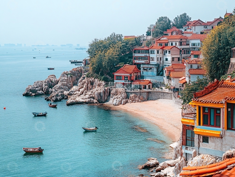 高清大图下载【趣麦麦图】海岛人家