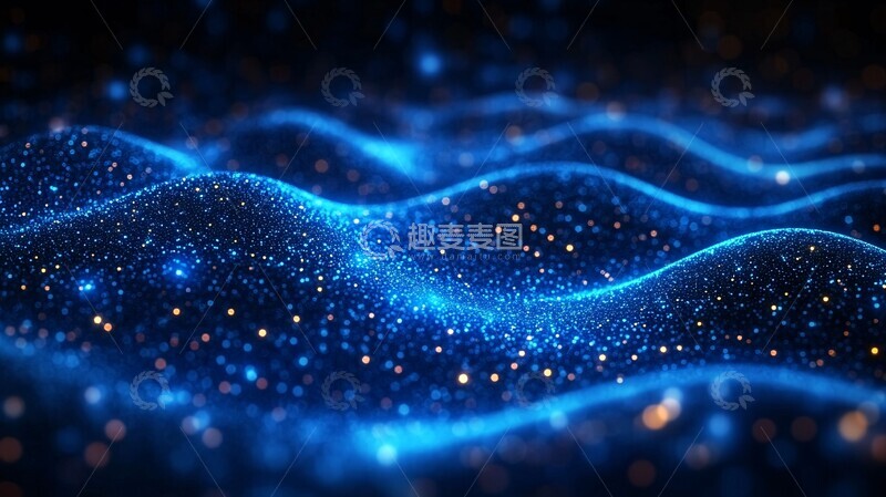 高清大图下载【趣麦麦图】数据蓝光背景3