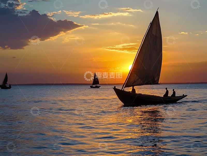 高清大图下载【趣麦麦图】扬帆逐梦