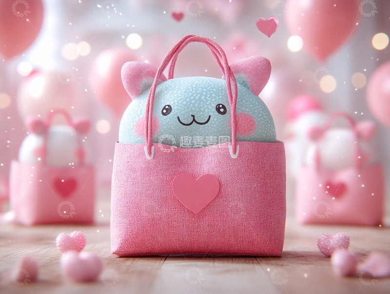 高清大图下载【趣麦麦图】情人节礼袋