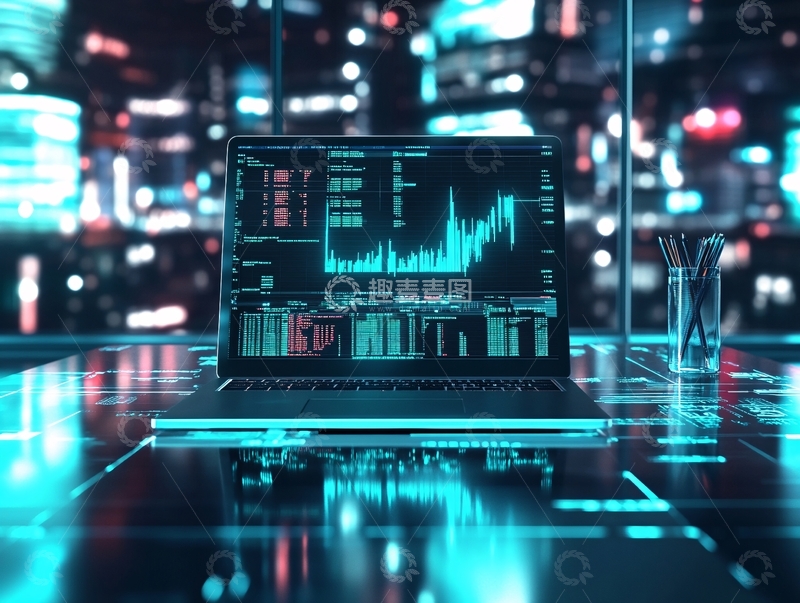 高清大图下载【趣麦麦图】数码科技虚拟经济2