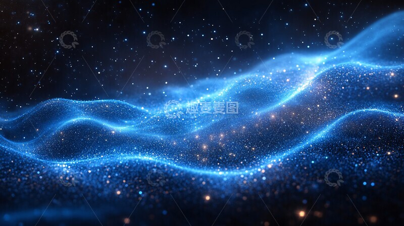 高清大图下载【趣麦麦图】星光波纹流动1