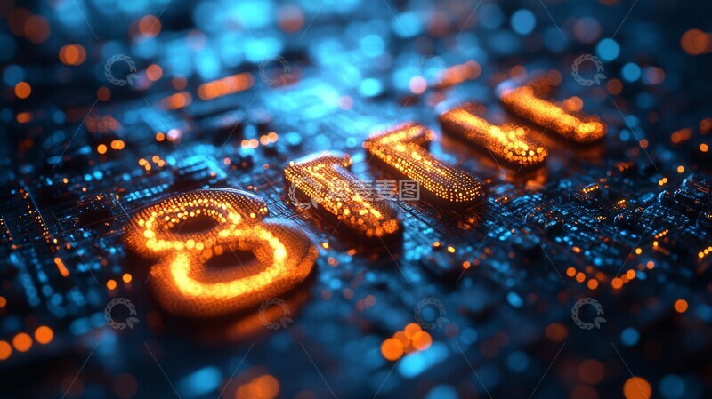 高清大图下载【趣麦麦图】蓝光线条透背景2