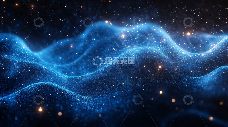高清大图下载【趣麦麦图】星光波纹流动3