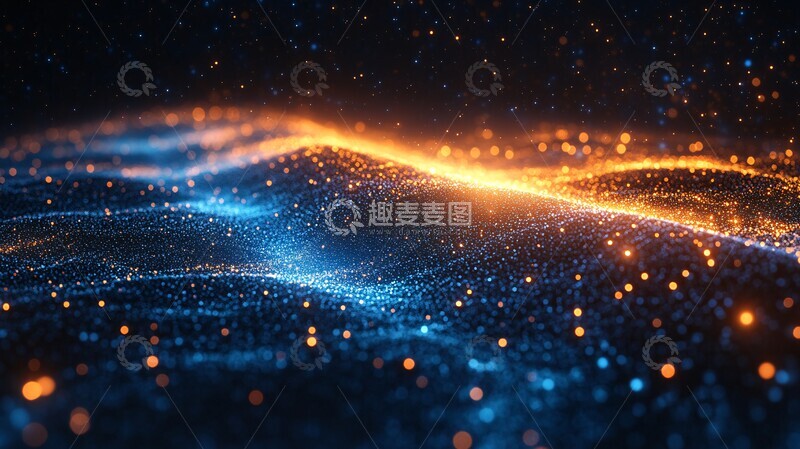 高清大图下载【趣麦麦图】蓝光线条透背景