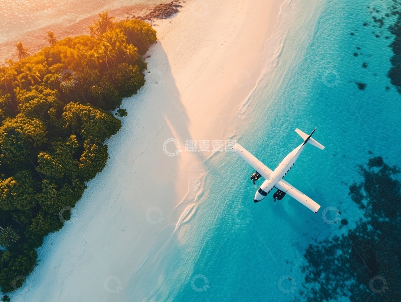 高清大图下载【趣麦麦图】马尔代夫鸟瞰1