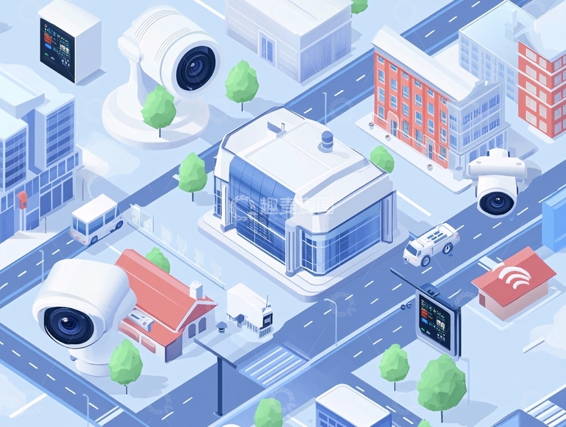 高清大图下载【趣麦麦图】智能仓储插画3