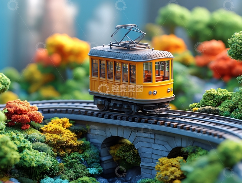 高清大图下载【趣麦麦图】火车摆件