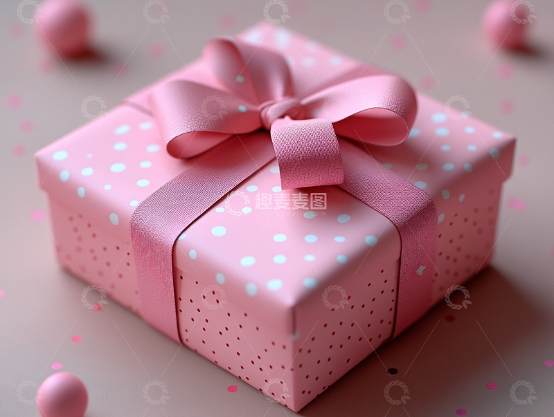 高清大图下载【趣麦麦图】粉色浪漫生日礼物4