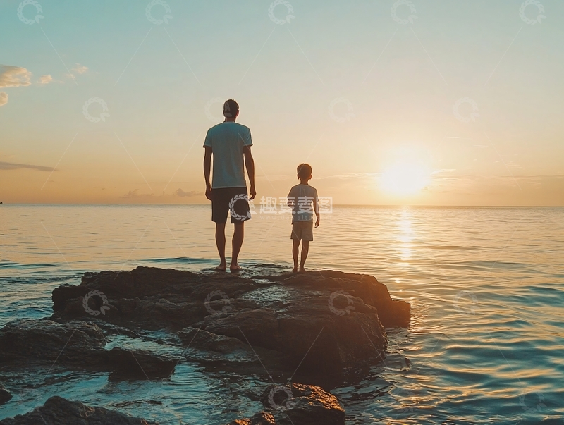 高清大图下载【趣麦麦图】爸爸背影