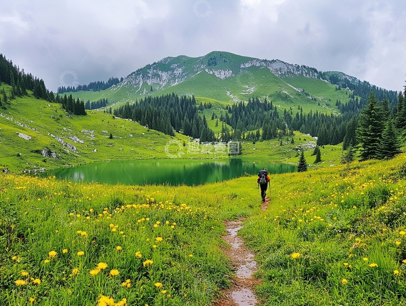 高清大图下载【趣麦麦图】那拉提莲花谷