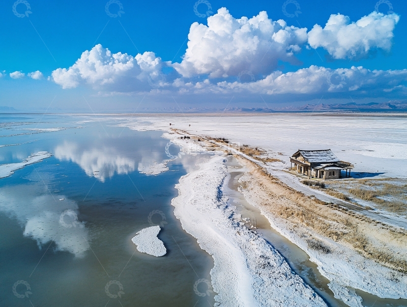 高清大图下载【趣麦麦图】茶卡湖盐