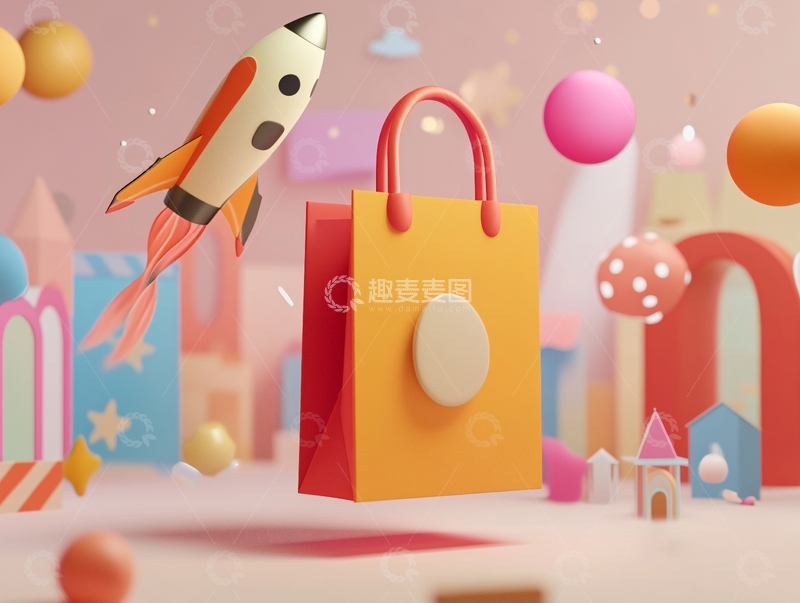 高清大图下载【趣麦麦图】简约促销场景6