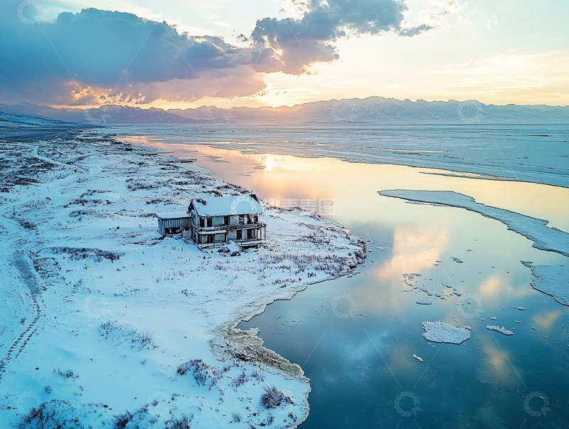 高清大图下载【趣麦麦图】赛里木湖之冬