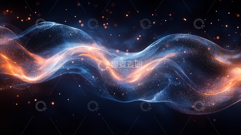 高清大图下载【趣麦麦图】光纹流动流动曲线形状2