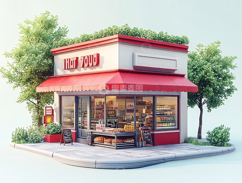 高清大图下载【趣麦麦图】便利店设计