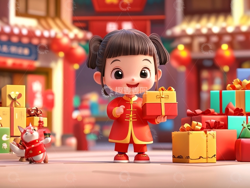 高清大图下载【趣麦麦图】新年形象