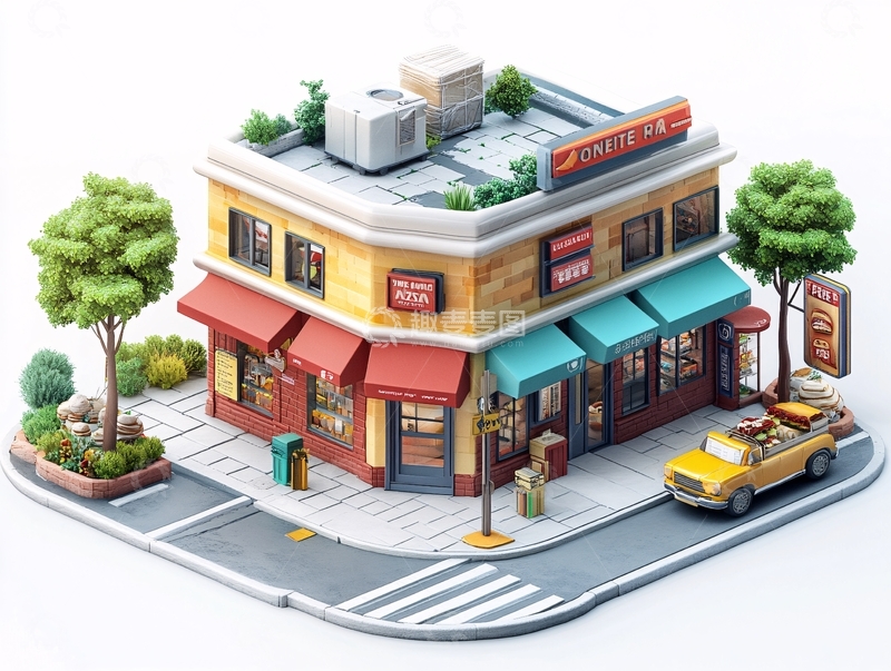 高清大图下载【趣麦麦图】城市便利店