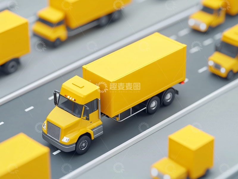 高清大图下载【趣麦麦图】交通运输物流快递10