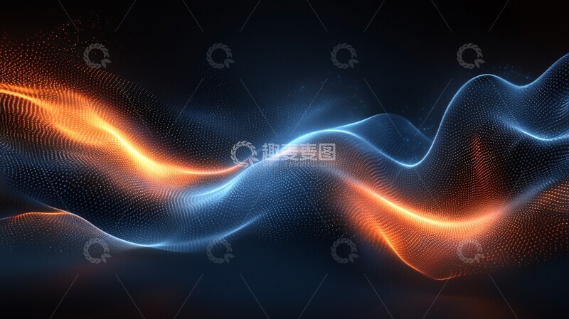 高清大图下载【趣麦麦图】光纹流动流动曲线形状