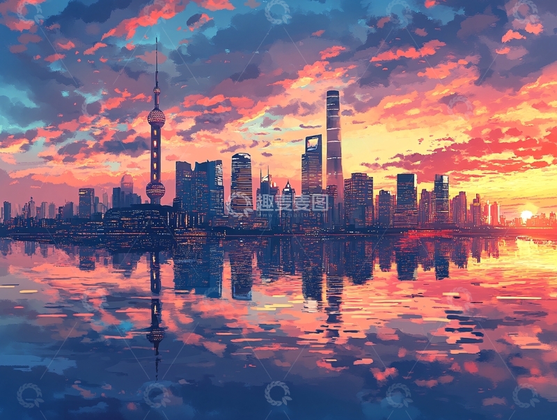 高清大图下载【趣麦麦图】外滩长图大图3