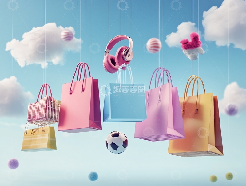 高清大图下载【趣麦麦图】购物炫彩5