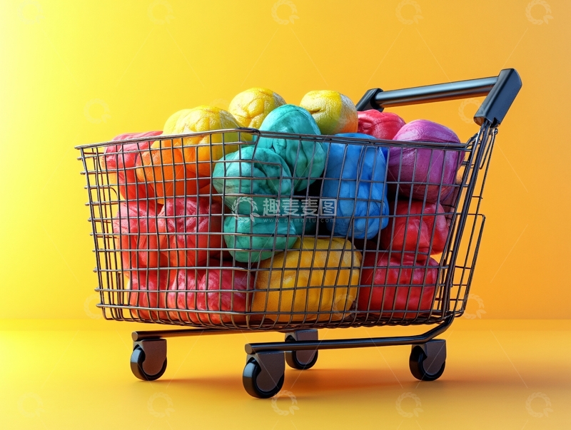 高清大图下载【趣麦麦图】超市小车1