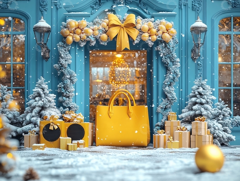 高清大图下载【趣麦麦图】节日奢侈品橱窗