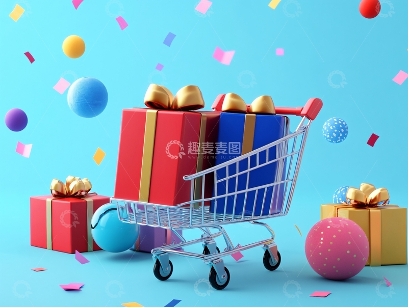 高清大图下载【趣麦麦图】购物节嗨购节4